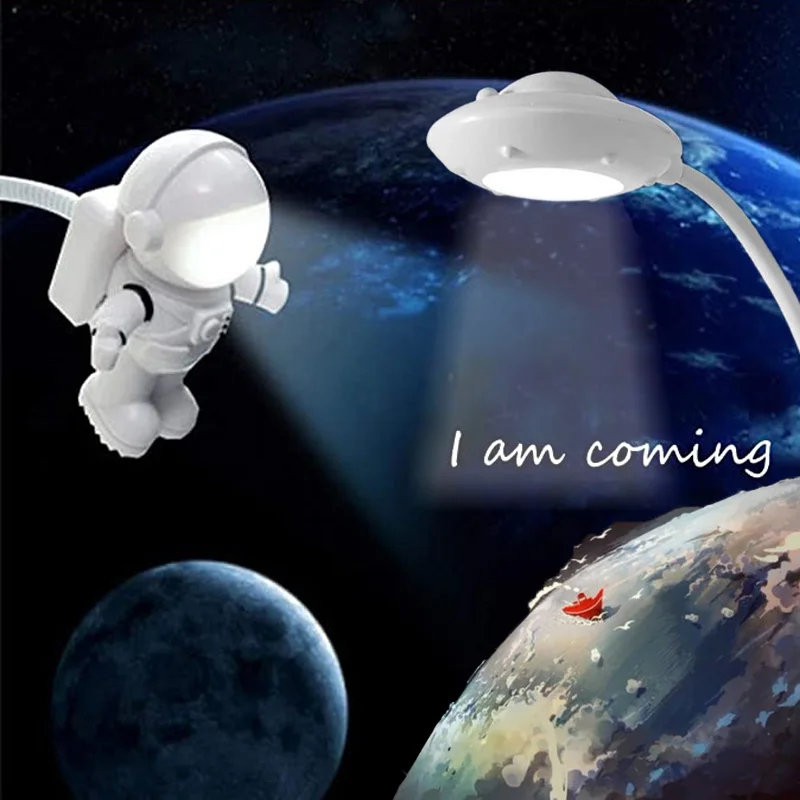 Lovely Flexible Portable USB Night Light LED Astronaut UFO Shape Creative Gifts Computer Laptop Desk Reading Lamp DC5V Lighting
Lovely Flexible Portable USB Night Light LED Astronaut UFO Shape Creative Gifts Computer Laptop Desk Reading Lamp DC5V Lighting