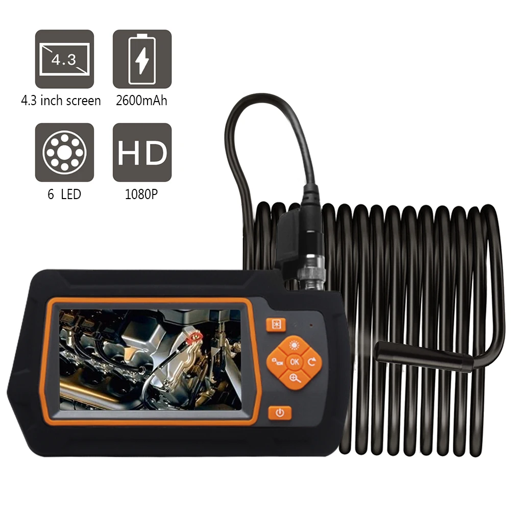 4.3inch IPS Screen Industrial Endoscope Home Rechargeable Waterproof 32GB TF Card 1080P HD Snake Camera Borescope Practical
4.3inch IPS Screen Industrial Endoscope Home Rechargeable Waterproof 32GB TF Card 1080P HD Snake Camera Borescope Practical