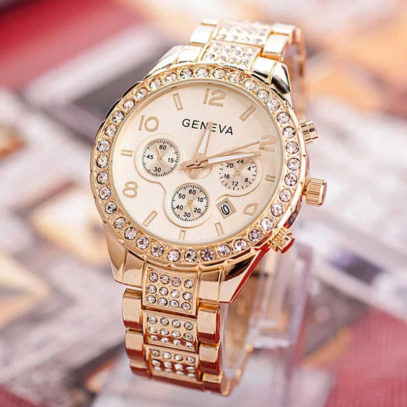 

2021 new arrivals women watches exquisite stainless steel watch for women rhinestones luxury casual quartz watch Relojes Mujer