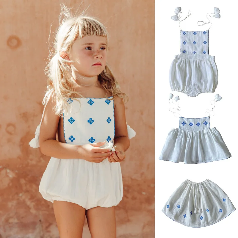 Baby Girl Jumpsuit 2021 New Quality Summer Embroidered Girls Jumpsuit Children's Sling Jumpsuit Infant Children's Clothing
Baby Girl Jumpsuit 2021 New Quality Summer Embroidered Girls Jumpsuit Children's Sling Jumpsuit Infant Children's Clothing