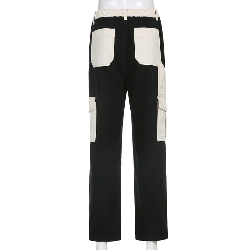 Vintage Patchwork Color Block Baggy Jeans Women High Waist Cargo Pants 90s Aesthetic Streetwear Straight Denim Y2K Trousers
Vintage Patchwork Color Block Baggy Jeans Women High Waist Cargo Pants 90s Aesthetic Streetwear Straight Denim Y2K Trousers