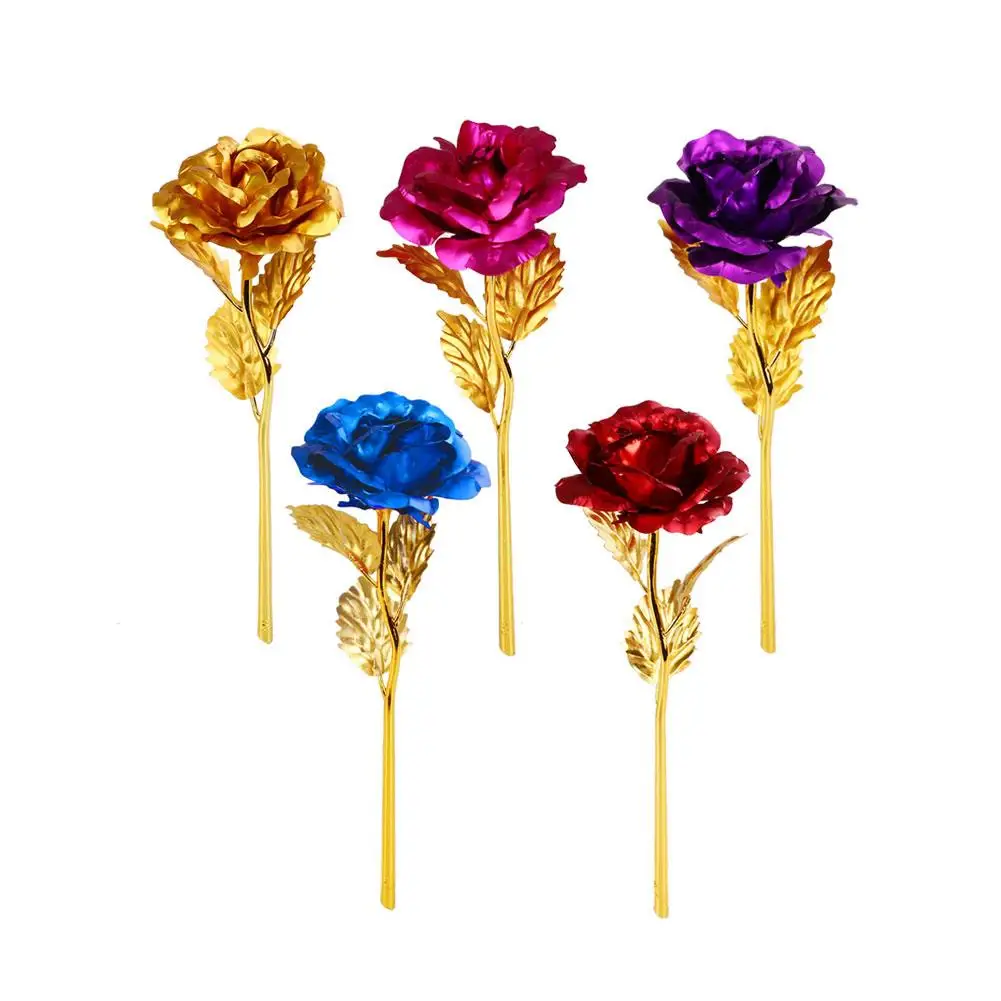 Gold Foil Plated Rose Flowers Goldplated Artificial Flower Golden Violet 24K Without Box Romantic
Gold Foil Plated Rose Flowers Goldplated Artificial Flower Golden Violet 24K Without Box Romantic