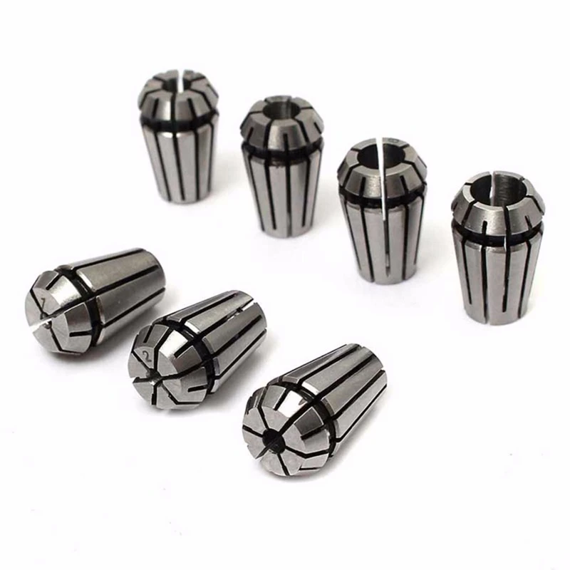 7pcs Steel ER11 Spring Collet 1/2/3/4/5/6/7mm with 5mm ER11A Extension Rod Motor Shaft Holder | Инструменты