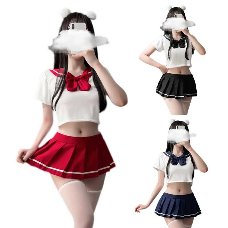K3NF Sexy Cosplay Lingerie Student Uniform High School Girl Erotic Costume Short Top
K3NF Sexy Cosplay Lingerie Student Uniform High School Girl Erotic Costume Short Top