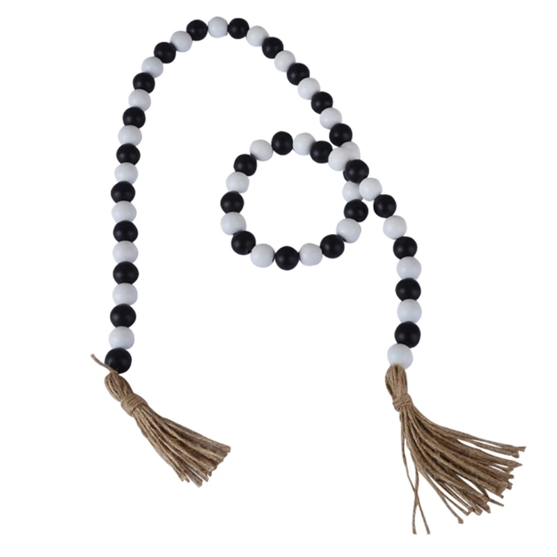 Wood Bead Garland with Tassels DIY Holiday Pendant Natural Country Home Decor
Wood Bead Garland with Tassels DIY Holiday Pendant Natural Country Home Decor