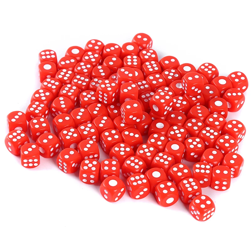 100pcs six sided Dice Opaque Game Dice Barbecue Party Family Plastic Fun Game Multicolor Party Dice
100pcs six sided Dice Opaque Game Dice Barbecue Party Family Plastic Fun Game Multicolor Party Dice
