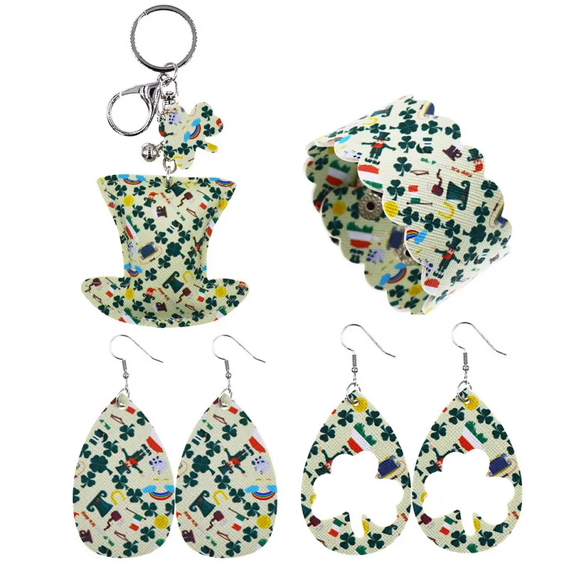 Rainvery Dangle Earrings Bracelet Set Print St Patrick's Day Hollow Earrings 2021 Trendy Fashion Daily Earrings For Women
Rainvery Dangle Earrings Bracelet Set Print St Patrick's Day Hollow Earrings 2021 Trendy Fashion Daily Earrings For Women