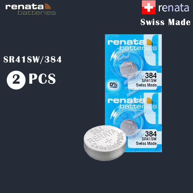 2 шт./лот Renata 384 100% оригинальный бренд новые часы с оксидом серебра батарея