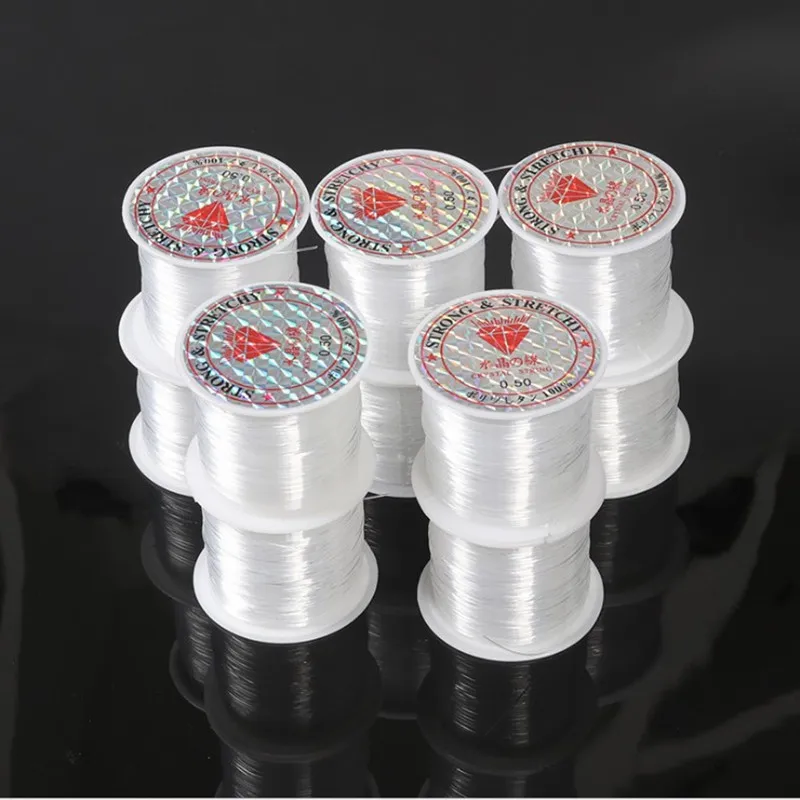 140 meters /Roll Crystal clear Cord String Wire Beading Craft Jewellery Making Size:0.2-0.6mm
140 meters /Roll Crystal clear Cord String Wire Beading Craft Jewellery Making Size:0.2-0.6mm