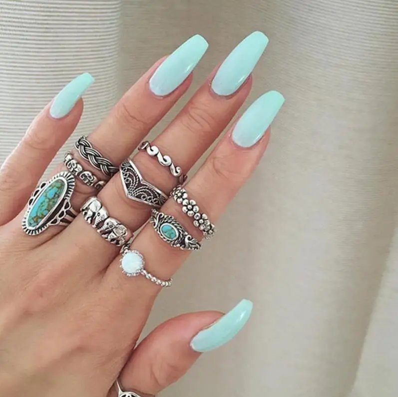 Retro Ethnic Style Geometric Green Opal Elephant Statement Ring Set Vintage Silver Color Punk Finger Ring Jewelry For Women
Retro Ethnic Style Geometric Green Opal Elephant Statement Ring Set Vintage Silver Color Punk Finger Ring Jewelry For Women