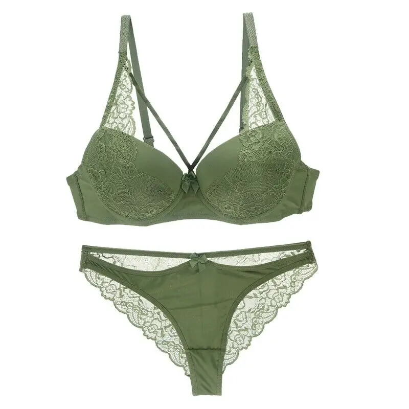 Sexy Women Bras Set Lace Push Up Underwear Sets Bra and Thong Bra Briefs Panties Intimates Sets A B C D DD E Size 32-44
Sexy Women Bras Set Lace Push Up Underwear Sets Bra and Thong Bra Briefs Panties Intimates Sets A B C D DD E Size 32-44