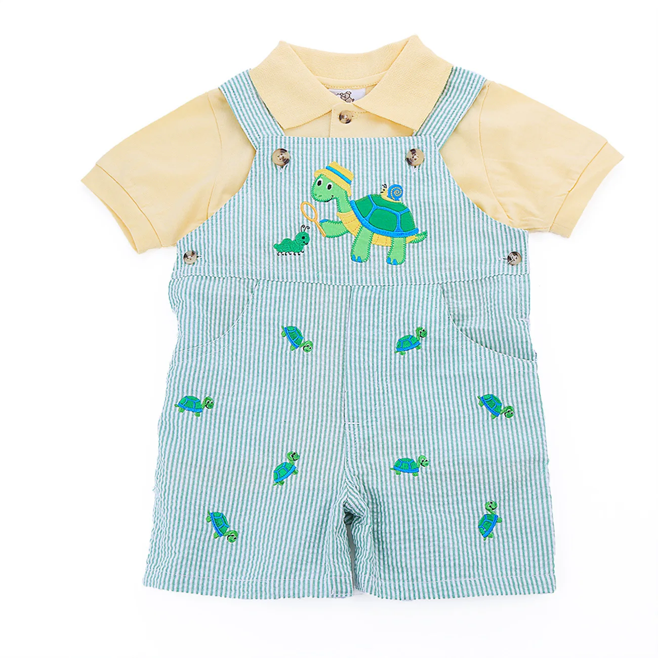 Newborn Baby Boys Clothing Suit Toddler Kids Short Sleeve T-Shirt and Catoon Embroidered Jumpsuit 2Pcs Outfits Baby's Overalls
Newborn Baby Boys Clothing Suit Toddler Kids Short Sleeve T-Shirt and Catoon Embroidered Jumpsuit 2Pcs Outfits Baby's Overalls