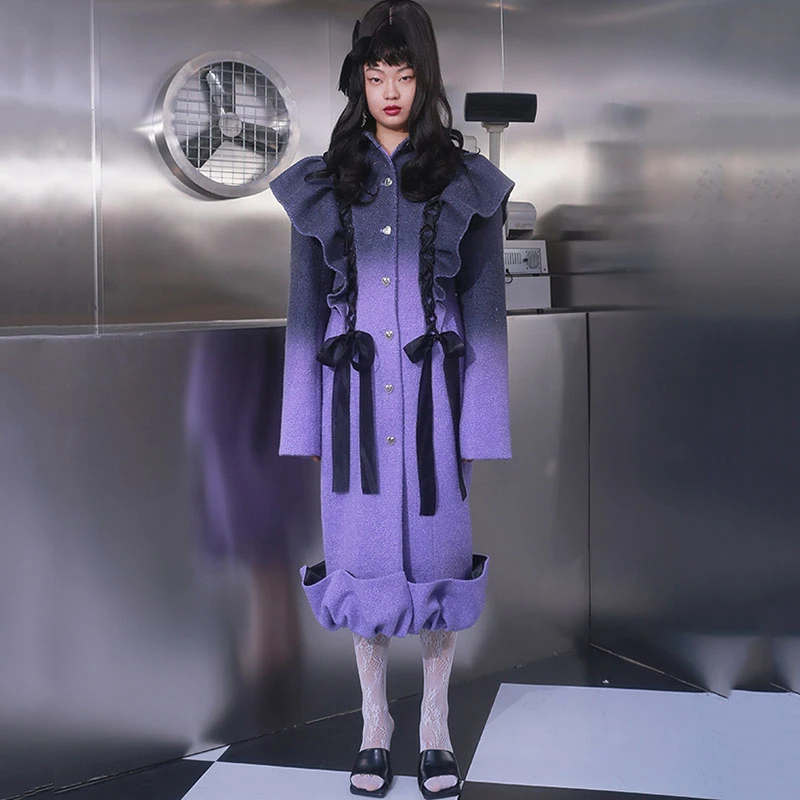 SeeBeautiful Ruffles Stitching Loose Coats Lapel Long Sleeve Single Breasted Bandage Bow-knot New Fashion Spring 2021 Women M708
SeeBeautiful Ruffles Stitching Loose Coats Lapel Long Sleeve Single Breasted Bandage Bow-knot New Fashion Spring 2021 Women M708