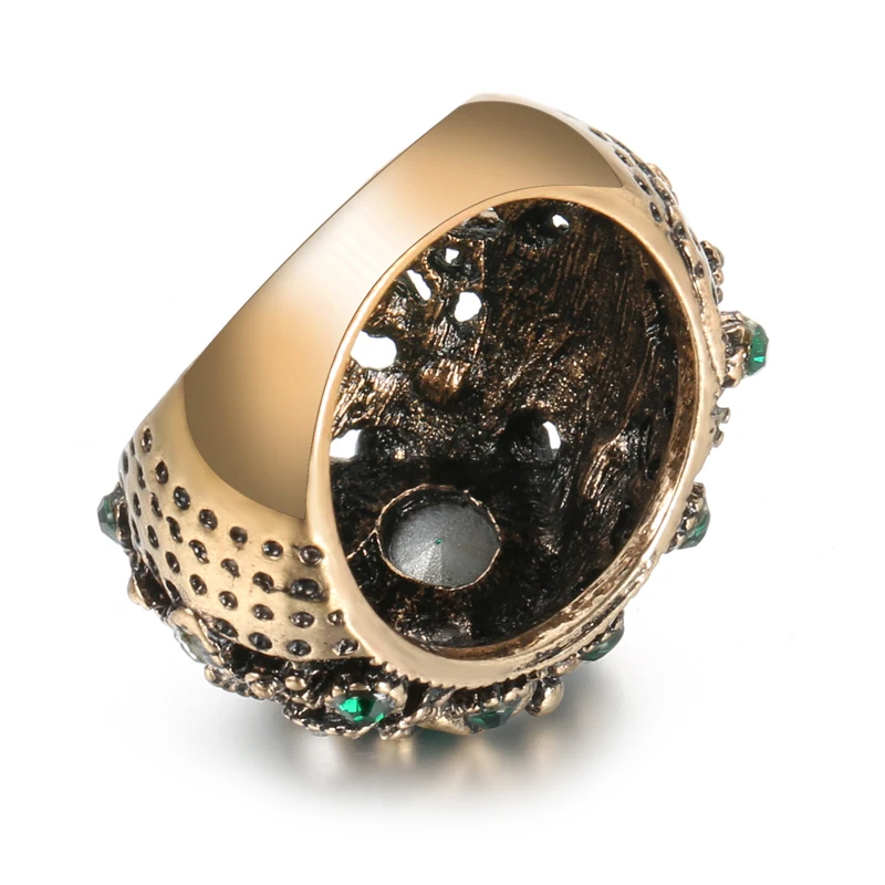 Wbmqda Лидер продаж богемные винтажные кольца для женщин Стразы Кристалл древнее