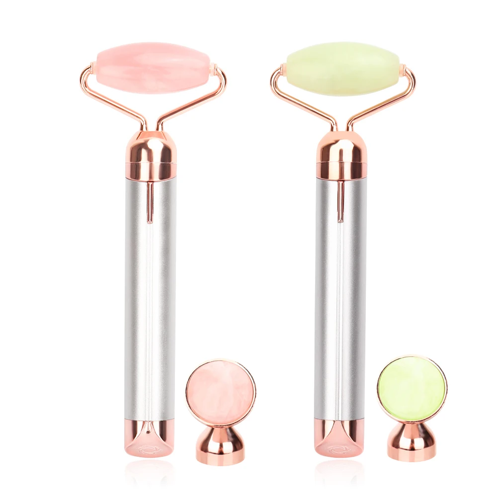 2019 New Electric Contour Vibrating Facial Jade Stone Roller & Massager Rose Quartz Beauty Face Massage Tool Lift Massager
2019 New Electric Contour Vibrating Facial Jade Stone Roller & Massager Rose Quartz Beauty Face Massage Tool Lift Massager