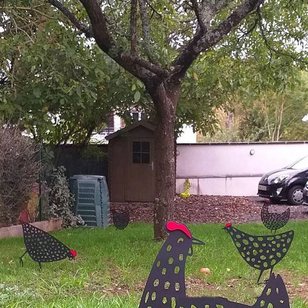 Chicken Family Hen Garden Decoration Metal Hen Decor Chicken Garden Silhouette Yard Art Garden Sculpture Backyard Lawn
Chicken Family Hen Garden Decoration Metal Hen Decor Chicken Garden Silhouette Yard Art Garden Sculpture Backyard Lawn