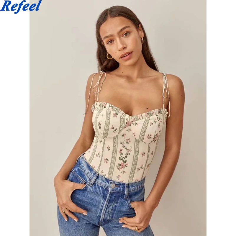 2021 French Summer Striped Flower Print Bandage Spaghetti Strap Retro Sexy Women Lacing Up Sling Top Vestido
2021 French Summer Striped Flower Print Bandage Spaghetti Strap Retro Sexy Women Lacing Up Sling Top Vestido