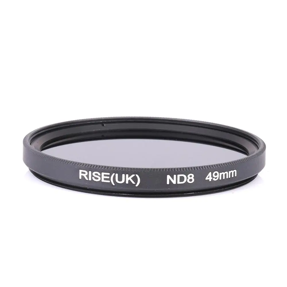 RISE(UK) 49mm Neutral Density ND8 Filter for any 49mm Lens of DSR DLSR Camera 
RISE(UK) 49mm Neutral Density ND8 Filter for any 49mm Lens of DSR DLSR Camera