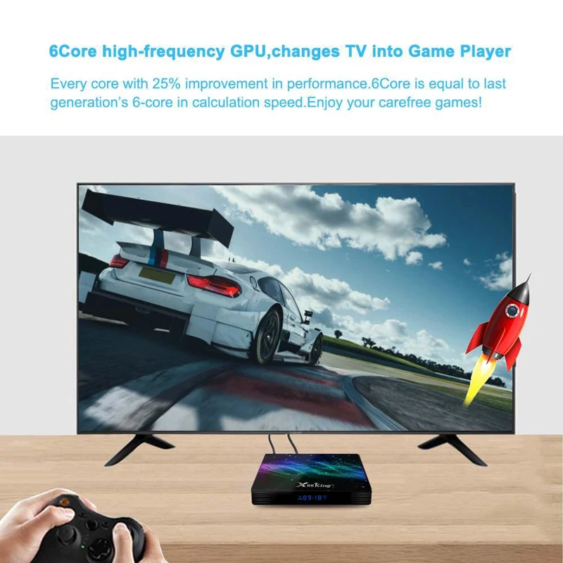 X88 King S922X 4GB DDR4 RAM 128GB ROM 1000M LAN 5G WIFI Bluetooth 5.0 Android 9.0 4K VP9 H.265 TV Box(EU Plug)
X88 King S922X 4GB DDR4 RAM 128GB ROM 1000M LAN 5G WIFI Bluetooth 5.0 Android 9.0 4K VP9 H.265 TV Box(EU Plug)