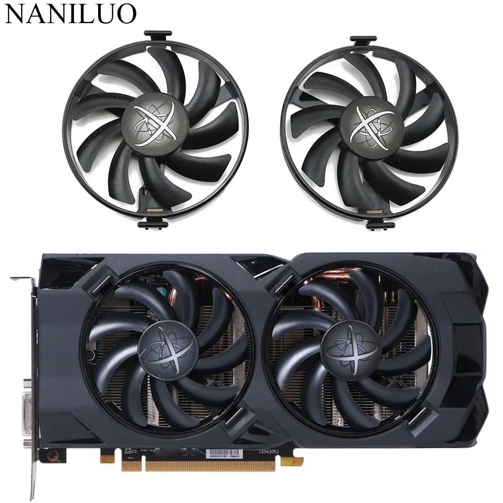 FDC10U12S9 C RX480 RX470 кулер вентилятор Замена для XFX Radeon RX 480 470 470D RS Черный волк Графика