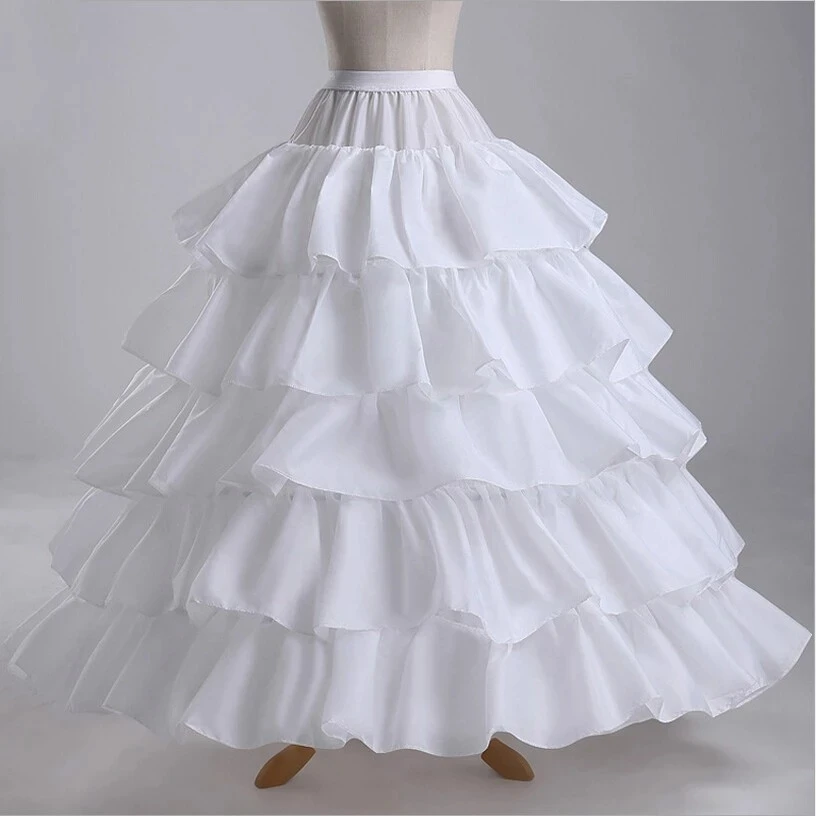 4 Hoops 5 Layers Wedding Petticoat Underskirt Ball Gown Ruffles Women Petticoat Crinoline Bridal Wedding Accessories
4 Hoops 5 Layers Wedding Petticoat Underskirt Ball Gown Ruffles Women Petticoat Crinoline Bridal Wedding Accessories