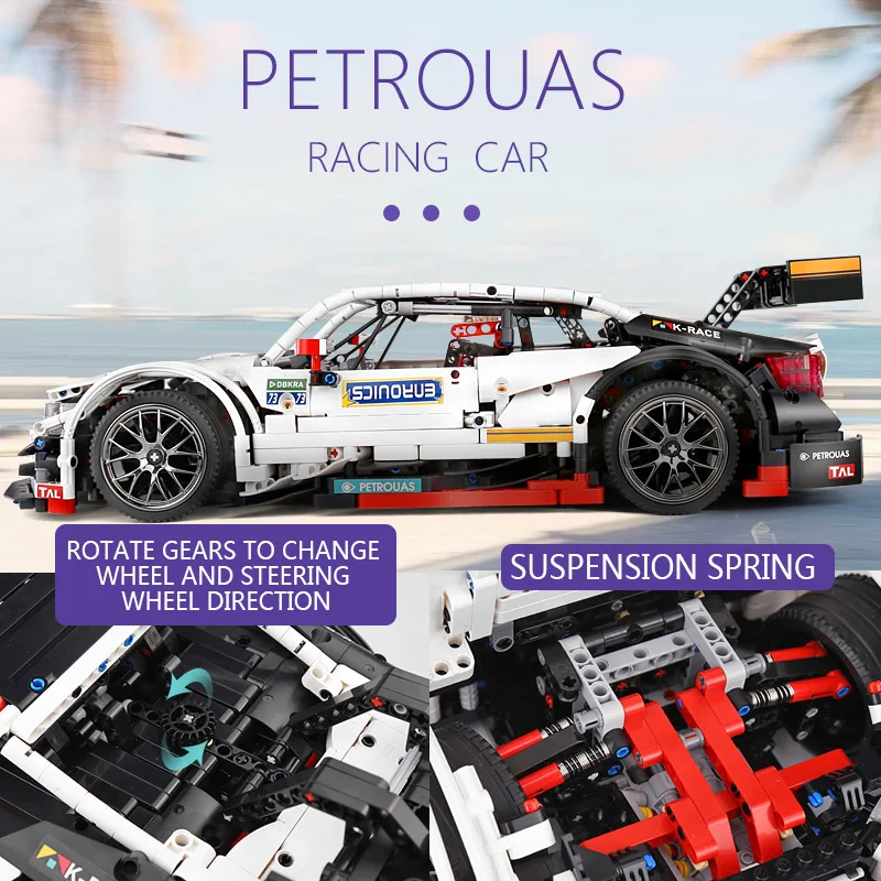 MOULD KING Blue Sport Racing Car Set Building Blocks Battery Motor 13075 MOC-6687 Bricks App Control Kids Toys Birthday Gifts
MOULD KING Blue Sport Racing Car Set Building Blocks Battery Motor 13075 MOC-6687 Bricks App Control Kids Toys Birthday Gifts
