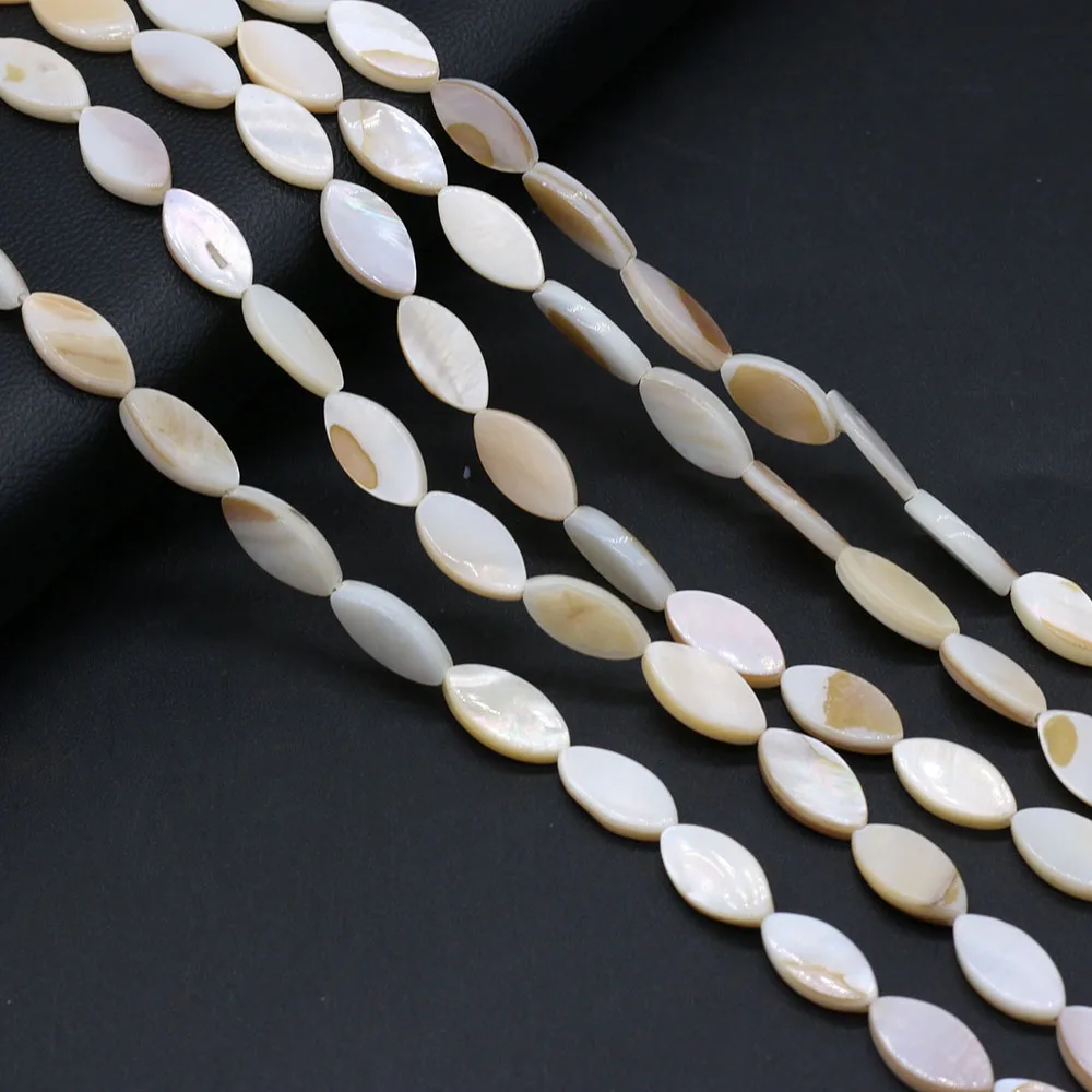 Natural White Horse Eye Shape Shell Spacer Beads DIY for Necklace Bracelet Jewelry Making Women Gifts Size 6x12mm 7x14mm 9x18mm
Natural White Horse Eye Shape Shell Spacer Beads DIY for Necklace Bracelet Jewelry Making Women Gifts Size 6x12mm 7x14mm 9x18mm