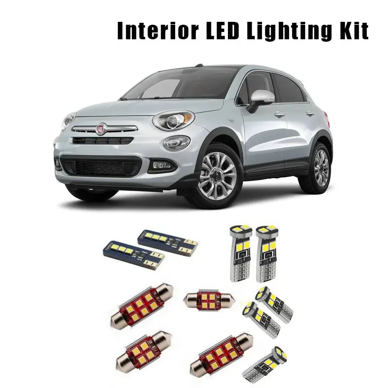 12pcs White Canbus Error Free LED License Plate Lamp Interior Map Dome Reading Lights Kit For Fiat 500X 2014 2015 2016 2017 2018
12pcs White Canbus Error Free LED License Plate Lamp Interior Map Dome Reading Lights Kit For Fiat 500X 2014 2015 2016 2017 2018