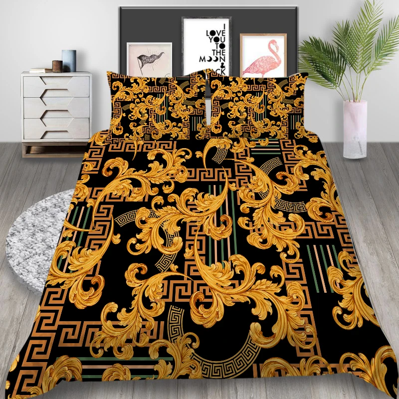 Golden Duvet Cover Soft Single Double Bed Full Size Bedding Set Pillowcase Luxury Bedding 2/3 Piece Dropship
Golden Duvet Cover Soft Single Double Bed Full Size Bedding Set Pillowcase Luxury Bedding 2/3 Piece Dropship