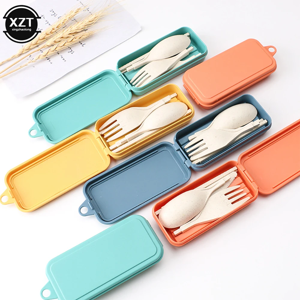 Foldable Wheat Straw Spoon Fork Knife Chopsticks Cutlery Set With Box Removable Dinnerware For Outdoor Travel Picnic Tableware
Foldable Wheat Straw Spoon Fork Knife Chopsticks Cutlery Set With Box Removable Dinnerware For Outdoor Travel Picnic Tableware