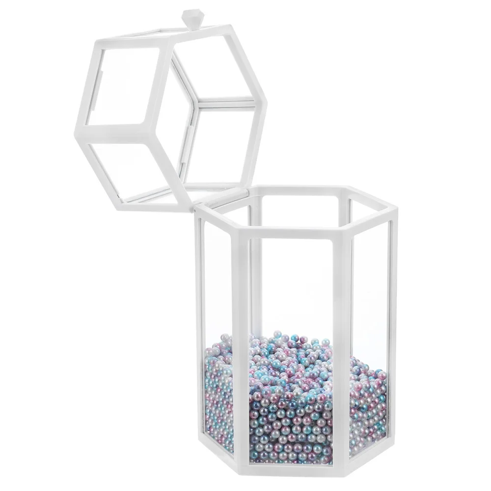 Transparent Cosmetic Makeup Brush Holder Box with Lid and Pearls for Desktop
Transparent Cosmetic Makeup Brush Holder Box with Lid and Pearls for Desktop