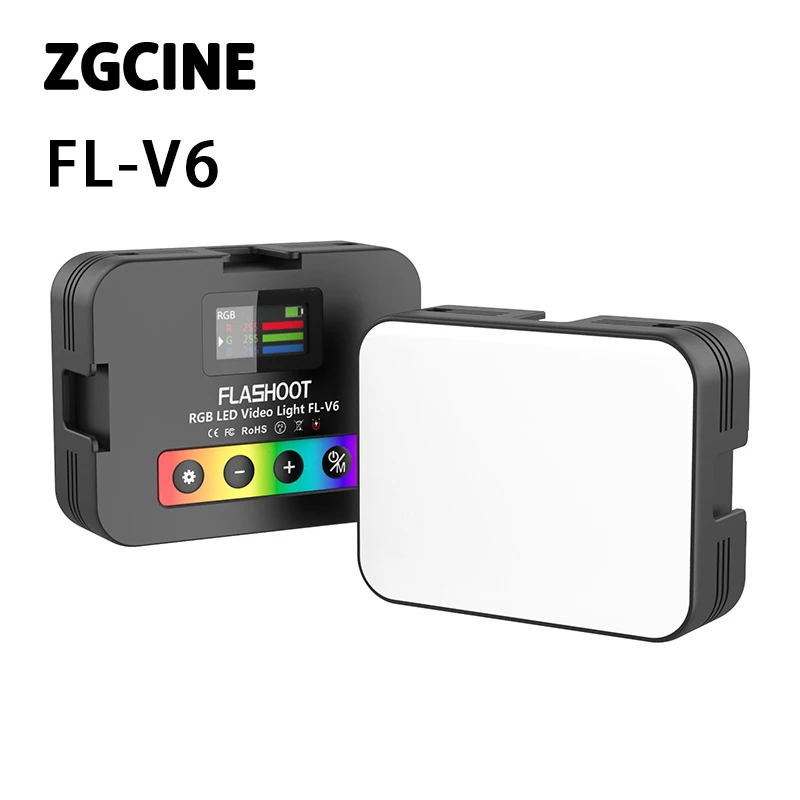 Вспысветильник FLASHOOT FLV6 RGB с управлением через приложение, 10 режимов освещения для фотосъемки и видеосъемки
Вспысветильник FLASHOOT FLV6 RGB с управлением через приложение, 10 режимов освещения для фотосъемки и видеосъемки