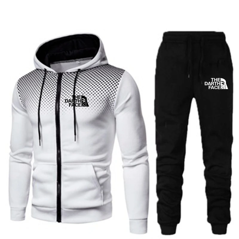 New Track Suit 2-Piece Men's Sportswear Suit Men's Fleece Hoodie And Pants Men's Workout Clothes Jogger Suit THE DARTH FACE
New Track Suit 2-Piece Men's Sportswear Suit Men's Fleece Hoodie And Pants Men's Workout Clothes Jogger Suit THE DARTH FACE