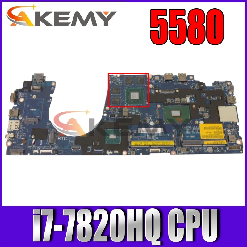 FOR DELL 5580 Laptop motherboard SR32N i7-7820HQ CPU with CN-0DN786 0DN786 DN786 LA-E152P 100% working well
FOR DELL 5580 Laptop motherboard SR32N i7-7820HQ CPU with CN-0DN786 0DN786 DN786 LA-E152P 100% working well