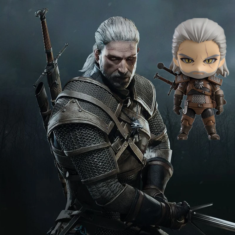 The Witcher s 3 Wild Hunt экшн фигурка гералт ривии Белый Волк цельная модель волка Академии