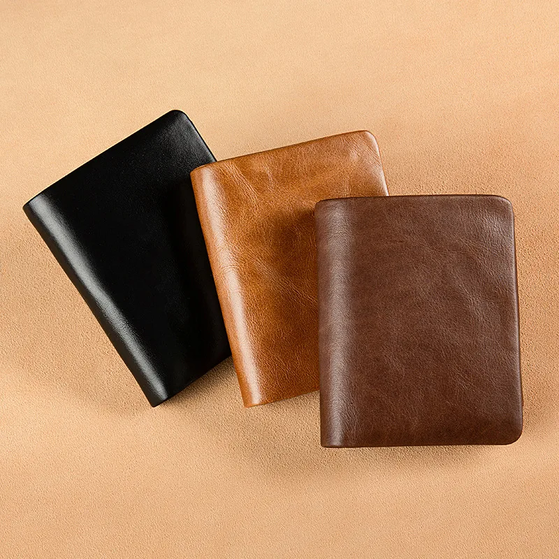 New Genuine Leather Men's Wallets High Quality Zipper Short Desigh Card Holder Male Purse Vintage Coin Holder Men Wallets 2021
New Genuine Leather Men's Wallets High Quality Zipper Short Desigh Card Holder Male Purse Vintage Coin Holder Men Wallets 2021
