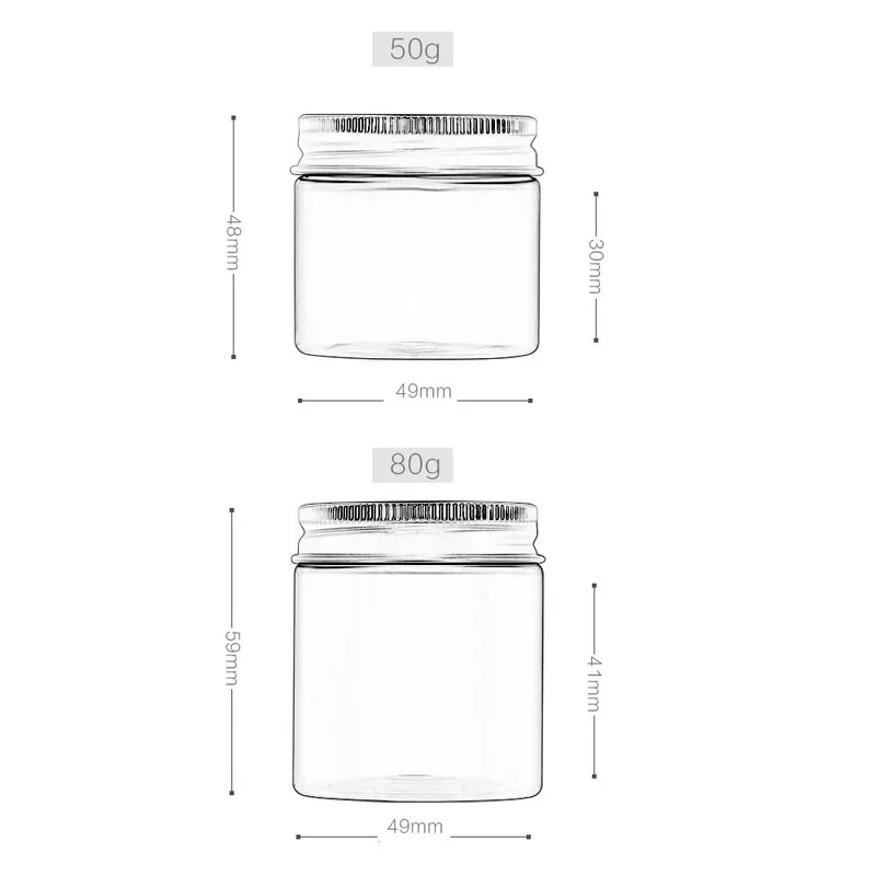 5pcs/pack 50g 80g Brown Cream Jars with Screw Cap Blue Clear Storage Pot with Aluminum Cover Anti-light Cometic Containers
5pcs/pack 50g 80g Brown Cream Jars with Screw Cap Blue Clear Storage Pot with Aluminum Cover Anti-light Cometic Containers