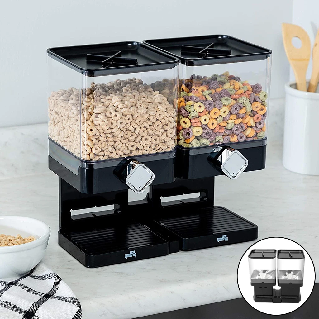 2 in 1 Cereals Dispenser Press Grain Storage Tank Dry Food Organizer Rice Dispenser for Home and Kitchen
2 in 1 Cereals Dispenser Press Grain Storage Tank Dry Food Organizer Rice Dispenser for Home and Kitchen