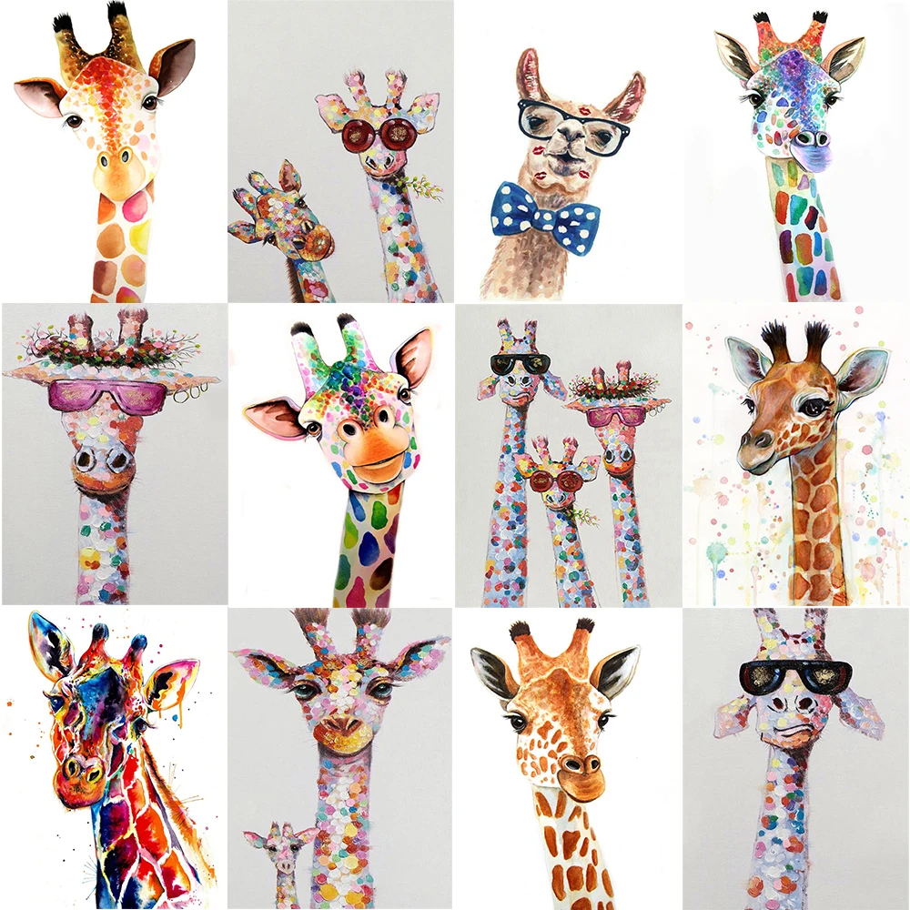 DIY Diamond Painting "color Giraffe" 5D Diamond Animal Embroidery Kit Exquisite Three-dimensional Mosaic Home Decoration
DIY Diamond Painting "color Giraffe" 5D Diamond Animal Embroidery Kit Exquisite Three-dimensional Mosaic Home Decoration