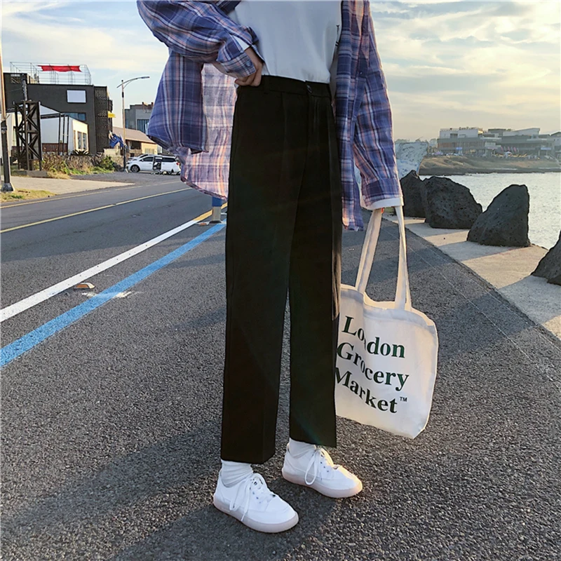 Women Suit Pant Plus Size Streetwear 2021 Summer Spring Korean Style Wide Leg Black Long Trousers Vintage B11202P
Women Suit Pant Plus Size Streetwear 2021 Summer Spring Korean Style Wide Leg Black Long Trousers Vintage B11202P