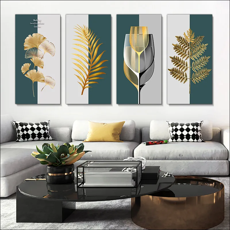Light Luxury ModernFrameless Paintings Golden Leaf Poster, Wine Glass Sail Canvas with Frame, Ginkgo Leaf Mural, Home Decoratio
Light Luxury ModernFrameless Paintings Golden Leaf Poster, Wine Glass Sail Canvas with Frame, Ginkgo Leaf Mural, Home Decoratio