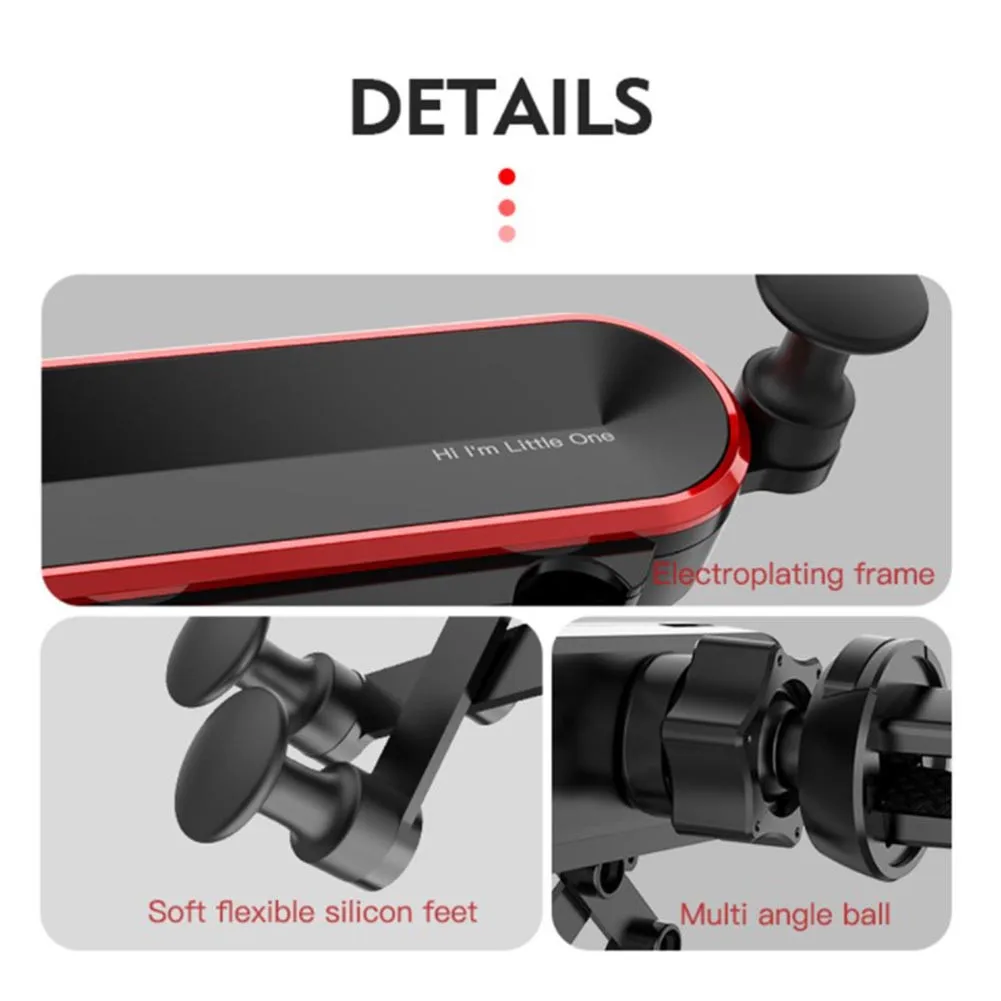 Gravity Car Phone Holder Air Vent Mount Mobile GPS Support Smartphone Stand Universal Auto-Grip Car Phone Holder
Gravity Car Phone Holder Air Vent Mount Mobile GPS Support Smartphone Stand Universal Auto-Grip Car Phone Holder