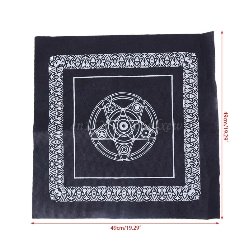 49*49cm Pentacle Tarots Game Tablecloth Non-woven Material Board Game Textiles
49*49cm Pentacle Tarots Game Tablecloth Non-woven Material Board Game Textiles