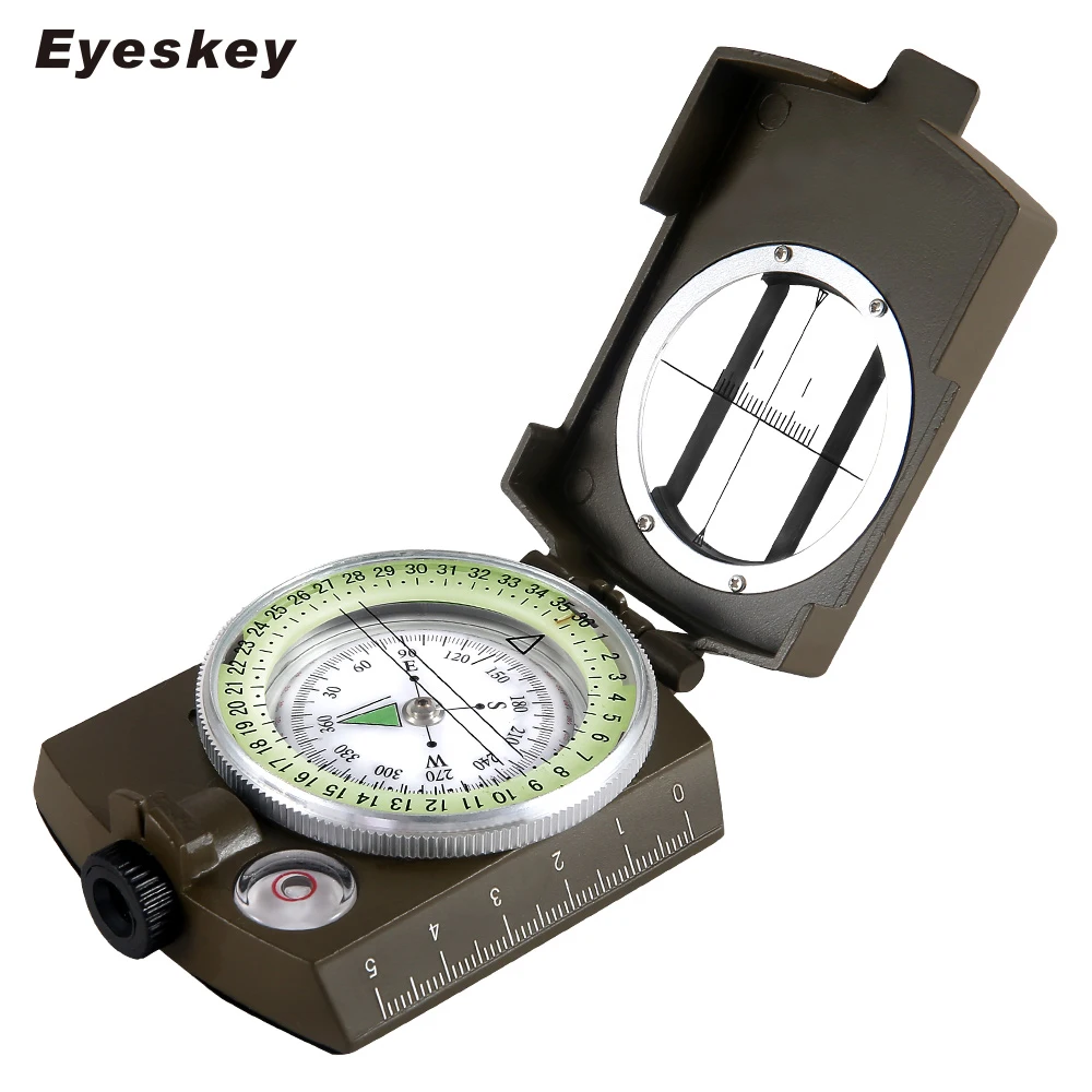 Eyeskey военный Lensatic Компас для выживания Военный компас походов на открытом