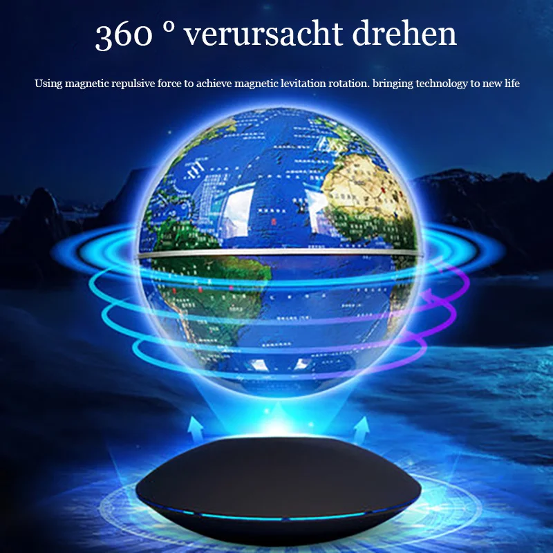 Smart globe 3d magnetic levitation luminescence decoration creative black technology high-end desk lamp luminescence toy Childre
Smart globe 3d magnetic levitation luminescence decoration creative black technology high-end desk lamp luminescence toy Childre