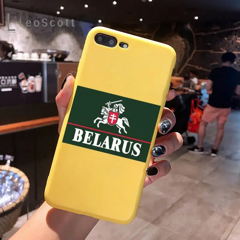 Republic Belarus National flag Phone Case Yellow Candy Color for iPhone 6 7 8 11 12 s mini pro X XS XR MAX Plus
Republic Belarus National flag Phone Case Yellow Candy Color for iPhone 6 7 8 11 12 s mini pro X XS XR MAX Plus