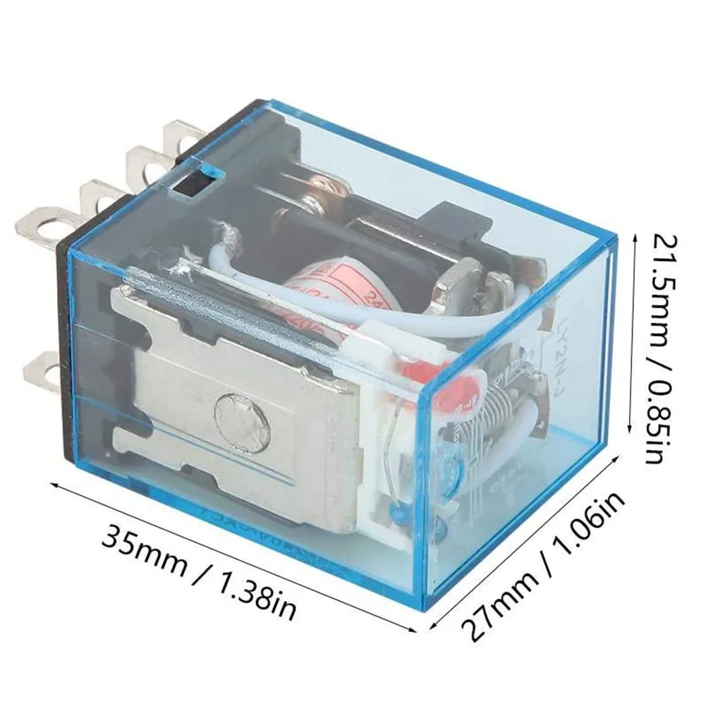 DC 12V Coil Power Relay 10A DPDT LY2NJ With PTF08A Socket Base Coil Voltage 12VDC+PTF08A Base Relay Set
DC 12V Coil Power Relay 10A DPDT LY2NJ With PTF08A Socket Base Coil Voltage 12VDC+PTF08A Base Relay Set
