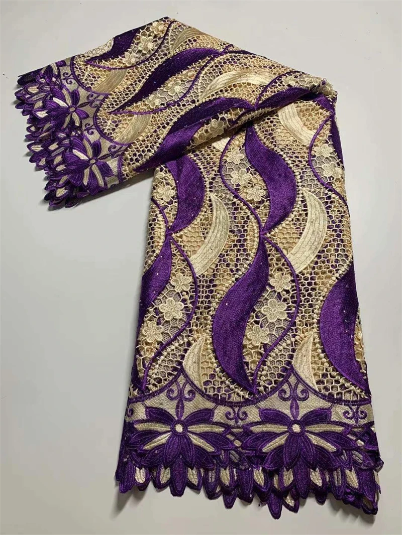 H&Q nigerian water soluble lace fabric 2021 hollow out design african fabric embroidery with stones french guipure lace 5 yards
H&Q nigerian water soluble lace fabric 2021 hollow out design african fabric embroidery with stones french guipure lace 5 yards