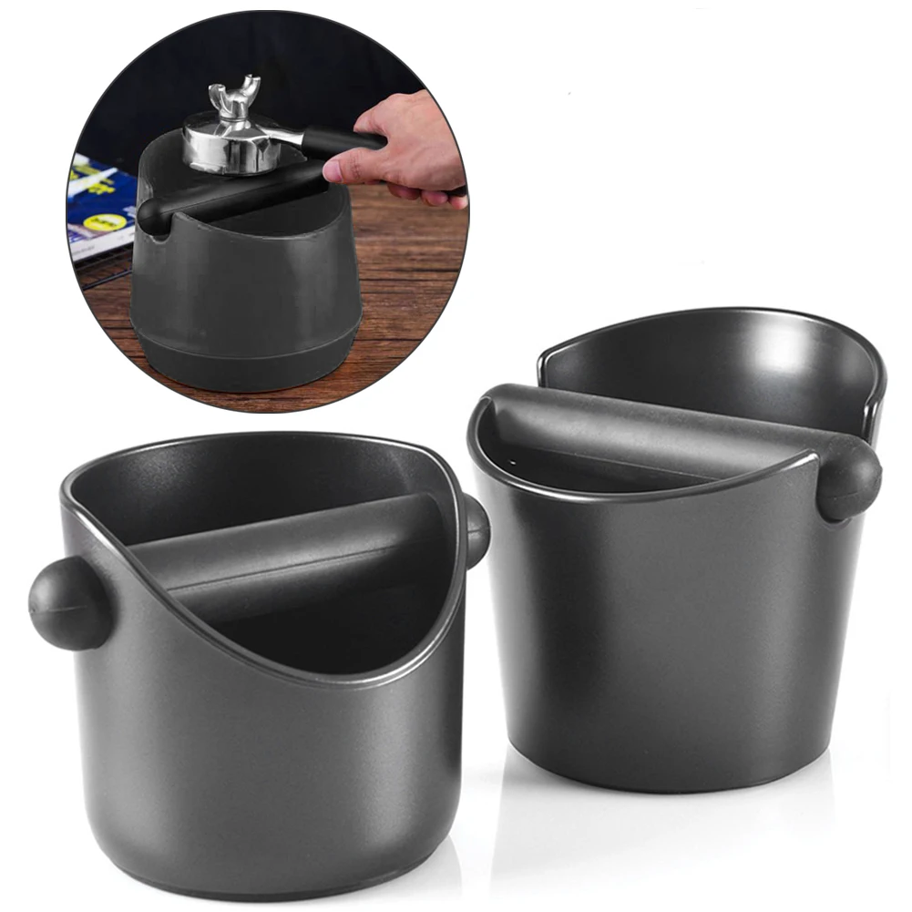 Coffee Grind Knock Box and Espresso Dump Bin Coffee Knock Slag Barrel Anti-skid Small Powder Slag Box Coffee Grounds Barrel
Coffee Grind Knock Box and Espresso Dump Bin Coffee Knock Slag Barrel Anti-skid Small Powder Slag Box Coffee Grounds Barrel