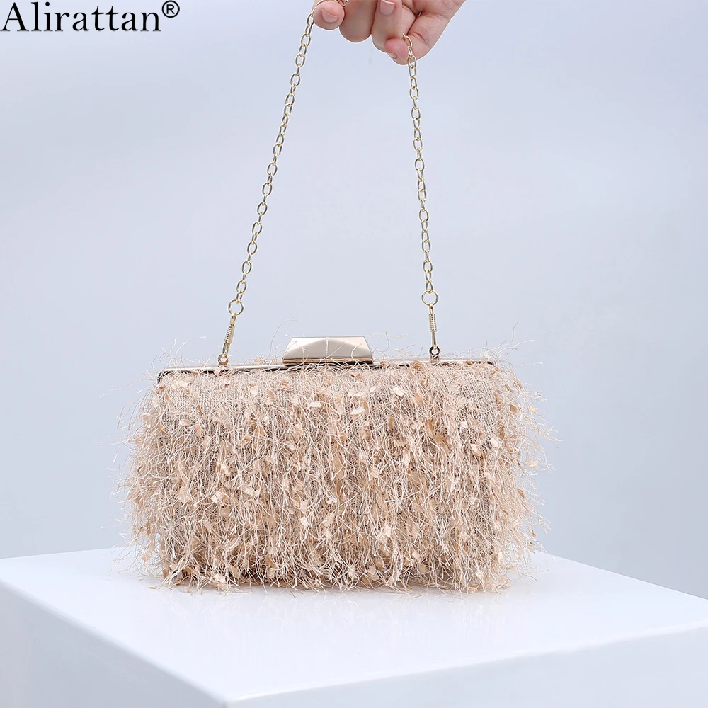 Alirattan New Evening Bag For Women 2022 Fashion Design Lady Party Clutch Luxury Chain Shoulder Crossbody Bag
Alirattan New Evening Bag For Women 2022 Fashion Design Lady Party Clutch Luxury Chain Shoulder Crossbody Bag
